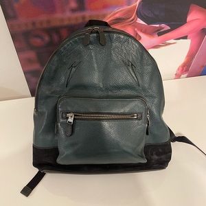 Coach | West backpack, olive green pebble leather